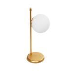 GLOBOSTAR® GLOBUS 203-0182 Μοντέρνο Επιτραπέζιο Φωτιστικό Πορτατίφ με Ντουί 1 x E27 AC 220-240V IP20 - Χρυσο & Λευκό - Μ21 x Π17 x Υ45cm - Image 2