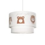 GLOBOSTAR® BEAR 204-0003 Παιδικό Κρεμαστό Φωτιστικό Οροφής με Ντουί 1 x E27 AC 220-240V IP20 - Πολύχρωμο - Μ30 x Π30 x Υ24cm - Image 2