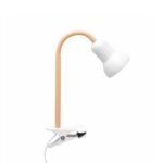 GLOBOSTAR® TAVOLO 204-0151 Παιδικό Επιτραπέζιο Φωτιστικό Πορτατίφ με Ντουί 1 x E14 AC 220-240V IP20 - Πορτοκαλί & Λευκό - Μ11 x Π9 x Υ35cm - Image 2