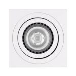 kelvo® AKIRA KLV-101-0029 Κινούμενο Φωτιστικό Downlight Σποτ για Λάμπα MR16 με Ντουί GU10 AC 220-240V IP20 - Λευκό Ματ - Μ8 x Π8 x Υ10cm - Image 5