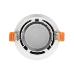 kelvo® LAMDA KLV-101-0045 Χωνευτό Φωτιστικό Downlight Σποτ Μπάνιου για Λάμπα MR16 με Ντουί GU10 AC 220-240V Αδιάβροχο IP65 - Λευκό Ματ - Μ8.5 x Π8.5 x Υ3.5cm / Q7.5cm - Image 4