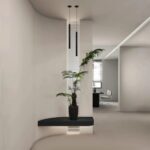 kelvo® CANAL KLV-101-0073 Κρεμαστό Φωτιστικό Οροφής LED 7W 700lm 36° AC 220-240V IP20 Θερμό Λευκό 2700K - Bridgelux COB Chip & TÜV SÜD Driver - Μαύρο Ματ - Μ4 x Π4 x Υ80cm - 5 Χρόνια Εγγύηση - Image 2