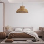 GLOBOSTAR® MALABO 02328 Boho Κρεμαστό Φωτιστικό Οροφής με Ντουί 1 x E27 AC 220-240V IP20 - Καφέ - Μ60 x Π60 x Υ31cm - Image 12