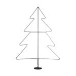 GLOBOSTAR® XMAS-TREE-BIG Χριστουγεννιάτικο Διακοσμητικό Φωτιστικό LED 27.3W 1092lm 360° AC 220-240V Αδιάβροχο IP65 Θερμό Λευκό 2700K  - Μαύρο & Διάφανο - Μ134 x Π25 x Υ188cm - 2 Χρόνια Εγγύηση