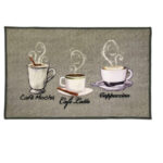 Ταπέτο Κουζίνας Αντιολισθητικό 60x140 cm - Σχεδίο Φλυτζάνια,  Εύκολο στον Καθαρισμό