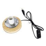 GLOBOSTAR® OCEANA 01337 Boho Επιτραπέζιο Φωτιστικό Πορτατίφ με Ντουί 1 x E27 AC 220-240V IP20 - Καφέ & Μπεζ - M20 x Π20 x Υ22cm - Image 7