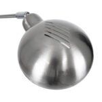 GLOBOSTAR® OFFICE 01393 Μοντέρνο Επιτραπέζιο Φωτιστικό Πορτατίφ με Ντουί 1 x E27 AC 220-240V IP20 - Ασημί - Μ14 x Π14 x Υ80cm - Image 13