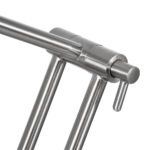 GLOBOSTAR® OFFICE 01393 Μοντέρνο Επιτραπέζιο Φωτιστικό Πορτατίφ με Ντουί 1 x E27 AC 220-240V IP20 - Ασημί - Μ14 x Π14 x Υ80cm - Image 14