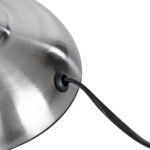 GLOBOSTAR® OFFICE 01393 Μοντέρνο Επιτραπέζιο Φωτιστικό Πορτατίφ με Ντουί 1 x E27 AC 220-240V IP20 - Ασημί - Μ14 x Π14 x Υ80cm - Image 17