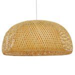 GLOBOSTAR® SAN TROPEZ 01627 Boho Κρεμαστό Φωτιστικό Οροφής με Ντουί 1 x E27 AC 220-240V IP20 - Μπεζ - Μ60 x Π60 x Υ29cm