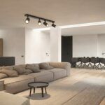 kelvo® SPOTA KLV-101-0140 Κινούμενο Φωτιστικό Σποτ Οροφής για 4 Λάμπες MR16 με Ντουί GU10 AC 220-240V IP20 - Μαύρο Ματ - Μ64 x Π6 x Υ14cm