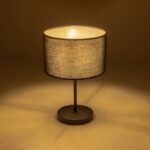 GLOBOSTAR® STRING 204-0196 Μοντέρνο Επιτραπέζιο Φωτιστικό Πορτατίφ με Ντουί 1 x E27 AC 220-240V IP20 - Μαύρο - Μ24 x Π24 x Υ37cm - Image 2