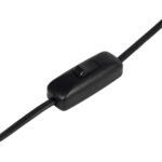 GLOBOSTAR® STRING 204-0196 Μοντέρνο Επιτραπέζιο Φωτιστικό Πορτατίφ με Ντουί 1 x E27 AC 220-240V IP20 - Μαύρο - Μ24 x Π24 x Υ37cm - Image 8