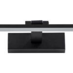 GLOBOSTAR® ELLIS 60444 Μοντέρνο Φωτιστικό Τοίχου - Απλίκα Καθρέπτη Μπάνιου LED 12W 1400lm 120° AC 220-240V IP44 Φυσικό Λευκό 4500K - Lumileds SMD Chip & TÜV SÜD Driver - Μαύρο Ματ - Μ60 x Π16 x Υ6cm - 3 Χρόνια Εγγύηση - Image 5