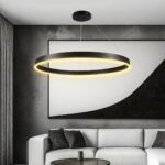 kelvo® VENOM KLV-101-0193 Κρεμαστό Φωτιστικό Οροφής LED 75W 7500lm 120° AC 220-240V IP20 Ρυθμιζόμενο Λευκό CCT με Χειριστήριο από 2700K έως 6000K Dimmable - Lumileds SMD Chip - Μαύρο Ματ - Μ100 x Π100 x Υ6.5cm - 3 Χρόνια Εγγύηση