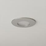 kelvo® KAPA KLV-101-0040 Χωνευτό Φωτιστικό Downlight Σποτ Μπάνιου για Λάμπα MR16 με Ντουί GU10 AC 220-240V Αδιάβροχο IP65 - Νίκελ Χρώμιο - Μ8.5 x Π8.5 x Υ4.2cm / Q7.5cm