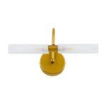 GLOBOSTAR® PAOLA 60417 Μοντέρνο Φωτιστικό Τοίχου - Απλίκα Καθρέπτη Μπάνιου με Ντουί 2 x G9 AC 220-240V IP44 - Χρυσό Βούρτσας & Λευκό - Μ31 x Π16 x Υ15cm - Image 4