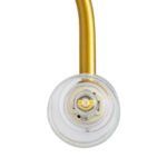 GLOBOSTAR® PAOLA 60417 Μοντέρνο Φωτιστικό Τοίχου - Απλίκα Καθρέπτη Μπάνιου με Ντουί 2 x G9 AC 220-240V IP44 - Χρυσό Βούρτσας & Λευκό - Μ31 x Π16 x Υ15cm - Image 7