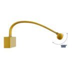 GLOBOSTAR® LAURA 60425 Μοντέρνο Φωτιστικό Τοίχου - Απλίκα Καθρέπτη Μπάνιου LED 12W 1400lm 120° AC 220-240V IP44 Φυσικό Λευκό 4500K - Lumileds SMD Chip & TÜV SÜD Driver - Χρυσό Βούρτσας - Μ60 x Π27 x Υ13cm - 3 Χρόνια Εγγύηση - Image 7