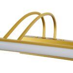 GLOBOSTAR® LAURA 60425 Μοντέρνο Φωτιστικό Τοίχου - Απλίκα Καθρέπτη Μπάνιου LED 12W 1400lm 120° AC 220-240V IP44 Φυσικό Λευκό 4500K - Lumileds SMD Chip & TÜV SÜD Driver - Χρυσό Βούρτσας - Μ60 x Π27 x Υ13cm - 3 Χρόνια Εγγύηση - Image 9