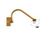 GLOBOSTAR® MIRA 60435 Μοντέρνο Φωτιστικό Τοίχου - Απλίκα Καθρέπτη Μπάνιου LED 12W 1400lm 120° AC 220-240V IP44 Φυσικό Λευκό 4500K - Lumileds SMD Chip & TÜV SÜD Driver - Χάλκινο - Μ60 x Π20 x Υ13cm - 3 Χρόνια Εγγύηση - Image 7