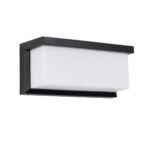 GLOBOSTAR® CITYSCAPE 60699 Μοντέρνο Φωτιστικό Τοίχου - Απλίκα LED 18W 1890lm 120° AC 220-240V Αδιάβροχο IP65 Φυσικό Λευκό 4500K - Bridgelux SMD Chip - Μαύρο Ματ - Μ23.5 x Π11 x Υ10cm - 3 Χρόνια Εγγύηση - Image 2