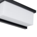 GLOBOSTAR® CITYSCAPE 60699 Μοντέρνο Φωτιστικό Τοίχου - Απλίκα LED 18W 1890lm 120° AC 220-240V Αδιάβροχο IP65 Φυσικό Λευκό 4500K - Bridgelux SMD Chip - Μαύρο Ματ - Μ23.5 x Π11 x Υ10cm - 3 Χρόνια Εγγύηση - Image 5