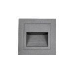 kelvo® STEPART KLV-101-0078 Χωνευτό Φωτιστικό Σκαλοπατιού / Διαδρόμου LED 3W 375lm 45° AC 220-240V Αδιάβροχο IP65 Θερμό Λευκό 2700K - Lumileds SMD Chip & TÜV SÜD Driver - Γκρι Ανθρακί Ματ - Μ8.5 x Π5 x Υ8.5cm / Q6.7 x 6.7cm - 5 Χρόνια Εγγύηση - Image 4