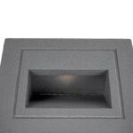 kelvo® STEPART KLV-101-0078 Χωνευτό Φωτιστικό Σκαλοπατιού / Διαδρόμου LED 3W 375lm 45° AC 220-240V Αδιάβροχο IP65 Θερμό Λευκό 2700K - Lumileds SMD Chip & TÜV SÜD Driver - Γκρι Ανθρακί Ματ - Μ8.5 x Π5 x Υ8.5cm / Q6.7 x 6.7cm - 5 Χρόνια Εγγύηση - Image 6