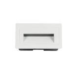 kelvo® STEPART KLV-101-0082 Χωνευτό Φωτιστικό Σκαλοπατιού / Διαδρόμου LED 3W 375lm 45° AC 220-240V Αδιάβροχο IP65 Θερμό Λευκό 2700K - Lumileds SMD Chip & TÜV SÜD Driver - Λευκό Ματ - Μ10.5 x Π4.5 x Υ6cm / Q9.1 x 4.5cm - 5 Χρόνια Εγγύηση - Image 4