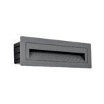 kelvo® STEPART KLV-101-0087 Χωνευτό Φωτιστικό Σκαλοπατιού / Διαδρόμου LED 4W 500lm 45° AC 220-240V Αδιάβροχο IP65 Θερμό Λευκό 2700K - Lumileds SMD Chip & TÜV SÜD Driver - Γκρι Ανθρακί Ματ - Μ21 x Π5.5 x Υ6.5cm / Q20.3 x 5.6cm - 5 Χρόνια Εγγύηση - Image 3