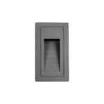 kelvo® STEPART KLV-101-0090 Χωνευτό Φωτιστικό Σκαλοπατιού / Διαδρόμου LED 3W 375lm 45° AC 220-240V Αδιάβροχο IP65 Θερμό Λευκό 2700K - Lumileds SMD Chip & TÜV SÜD Driver - Γκρι Ανθρακί Ματ - Μ6 x Π5.5 x Υ10cm / Q5 x 9.6cm - 5 Χρόνια Εγγύηση - Image 4