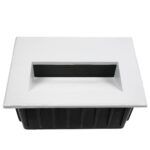 kelvo® STEPART KLV-101-0085 Χωνευτό Φωτιστικό Σκαλοπατιού / Διαδρόμου LED 3W 375lm 45° AC 220-240V Αδιάβροχο IP65 Θερμό Λευκό 2700K - Lumileds SMD Chip & TÜV SÜD Driver - Λευκό Ματ - Μ11.5 x Π5.3 x Υ8.3cm / Q10.6 x 7.6cm - 5 Χρόνια Εγγύηση - Image 6