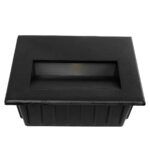 kelvo® STEPART KLV-101-0083 Χωνευτό Φωτιστικό Σκαλοπατιού / Διαδρόμου LED 3W 375lm 45° AC 220-240V Αδιάβροχο IP65 Θερμό Λευκό 2700K - Lumileds SMD Chip & TÜV SÜD Driver - Μαύρο Ματ - Μ11.5 x Π5.3 x Υ8.3cm / Q10.6 x 7.6cm - 5 Χρόνια Εγγύηση - Image 6