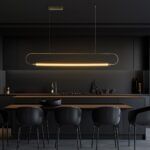 kelvo® GLOW KLV-101-0177 Κρεμαστό Φωτιστικό Οροφής LED 15W 1500lm 360° AC 220-240V IP20 Ρυθμιζόμενο Λευκό CCT με Χειριστήριο από 2700K έως 6000K Dimmable - Lumileds SMD Chip - Χρυσό Πλατίνα - Μ120 x Π3 x Υ17cm - 3 Χρόνια Εγγύηση