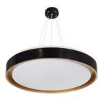 GLOBOSTAR® BARCHETTA 61047 Μοντέρνο Κρεμαστό Φωτιστικό Οροφής LED 72W 8306lm 120° AC 220-240V IP20 Ρυθμιζόμενο Λευκό CCT με Χειριστήριο από 2700K έως 6000K Dimmable - Lumileds SMD Chip - Μαύρο & Χρυσό Ματ - Μ48 x Π48 x Υ8.2cm - 3 Χρόνια Εγγύηση - Image 3