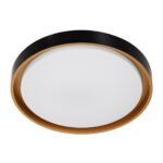 GLOBOSTAR® BARCHETTA 61047-S Μοντέρνο Φωτιστικό Οροφής LED 72W 8306lm 120° AC 220-240V IP20 Ρυθμιζόμενο Λευκό CCT με Χειριστήριο από 2700K έως 6000K Dimmable - Lumileds SMD Chip - Μαύρο Ματ & Χρυσό - Μ48 x Π48 x Υ8.2cm - 3 Χρόνια Εγγύηση - Image 4