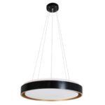 GLOBOSTAR® BARCHETTA 61047-S Μοντέρνο Φωτιστικό Οροφής LED 72W 8306lm 120° AC 220-240V IP20 Ρυθμιζόμενο Λευκό CCT με Χειριστήριο από 2700K έως 6000K Dimmable - Lumileds SMD Chip - Μαύρο Ματ & Χρυσό - Μ48 x Π48 x Υ8.2cm - 3 Χρόνια Εγγύηση - Image 9