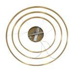 GLOBOSTAR® DIAMOND TRIO 61141 Μοντέρνο Κρεμαστό Φωτιστικό Οροφής LED 150W 18379lm 360° AC 220-240V IP20 Ρυθμιζόμενο Λευκό CCT με Χειριστήριο από 2700K έως 6000K Dimmable - Lumileds SMD Chip - Χρυσό Βούρτσας - Μ100 x Π100 x Υ100cm - 3 Χρόνια Εγγύηση - Image 10