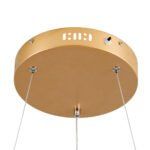 GLOBOSTAR® VENOM 61175 Μοντέρνο Κρεμαστό Φωτιστικό Οροφής LED 30W 3513lm 120° AC 220-240V IP20 Ρυθμιζόμενο Λευκό CCT με Χειριστήριο από 2700K έως 6000K Dimmable - Lumileds SMD Chip - Χρυσό Βούρτσας - Μ40 x Π40 x Υ6.5cm - 3 Χρόνια Εγγύηση - Image 7