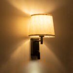 GLOBOSTAR® ROULETTE-R 61379 Μοντέρνο Φωτιστικό Τοίχου - Απλίκα Ξενοδοχείου Reading Light με Φορτιστή USB 3A & Ντουί 1 x E27 LED 3W 360lm 36° & 360° AC 220-240V IP20 Φυσικό Λευκό 4500K - Bridgelux COB Chip & TÜV SÜD Driver - Μαύρο & Μπεζ - Μ22 x Π23.5 x Υ37cm - Σετ 2 Τεμαχίων - 3 Χρόνια Εγγύηση - Image 11