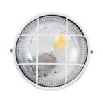 GLOBOSTAR® BOATLIGHT 61585 Vintage Φωτιστικό Καραβοχελώνα Τοίχου & Οροφής με Ντουί 1 x E27 AC 220-240V Αδιάβροχο IP65 - Λευκό Ματ - Μ17.5 x Π17.5 x Υ9cm - Image 4