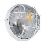 GLOBOSTAR® BOATLIGHT 61585 Vintage Φωτιστικό Καραβοχελώνα Τοίχου & Οροφής με Ντουί 1 x E27 AC 220-240V Αδιάβροχο IP65 - Λευκό Ματ - Μ17.5 x Π17.5 x Υ9cm - Image 9