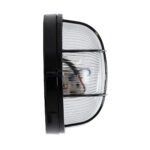 GLOBOSTAR® BOATLIGHT 61586 Vintage Φωτιστικό Καραβοχελώνα Τοίχου & Οροφής με Ντουί 1 x E27 AC 220-240V Αδιάβροχο IP65 - Μαύρο Ματ - Μ17.5 x Π17.5 x Υ9cm - Image 5