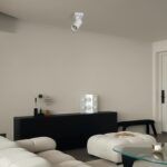 kelvo® SPOTA KLV-101-0135 Κινούμενο Φωτιστικό Σποτ Οροφής για Λάμπα MR16 με Ντουί GU10 AC 220-240V IP20 - Λευκό Ματ - Μ7 x Π6 x Υ14cm - Image 2