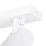 kelvo® SPOTA KLV-101-0141 Κινούμενο Φωτιστικό Σποτ Οροφής για 4 Λάμπες MR16 με Ντουί GU10 AC 220-240V IP20 - Λευκό Ματ - Μ64 x Π6 x Υ14cm - Image 10