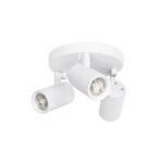 kelvo® SPOTA KLV-101-0145 Κινούμενο Φωτιστικό Σποτ Οροφής για 3 Λάμπες MR16 με Ντουί GU10 AC 220-240V IP20 - Λευκό Ματ - Μ19 x Π19 x Υ14cm - Image 3