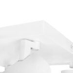 kelvo® SPOTA KLV-101-0147 Κινούμενο Φωτιστικό Σποτ Οροφής για 4 Λάμπες MR16 με Ντουί GU10 AC 220-240V IP20 - Λευκό Ματ - Μ26 x Π26 x Υ14cm - Image 9