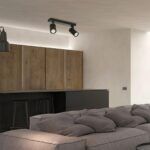 kelvo® SPOTA KLV-101-0136 Κινούμενο Φωτιστικό Σποτ Οροφής για 2 Λάμπες MR16 με Ντουί GU10 AC 220-240V IP20 - Μαύρο Ματ - Μ30 x Π6 x Υ14.5cm - Image 2