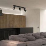 kelvo® SPOTA KLV-101-0138 Κινούμενο Φωτιστικό Σποτ Οροφής για 3 Λάμπες MR16 με Ντουί GU10 AC 220-240V IP20 - Μαύρο Ματ - Μ48 x Π6.2 x Υ14cm - Image 2